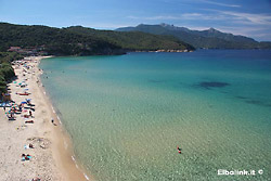 Der Biodola Strand auf der Insel Elba