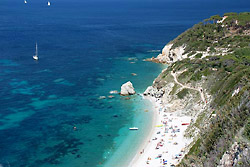Sansone  beach on the island of Elba